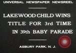 Immagine di 39 Baby Parade Asbury Park New Jersey USA, 1930, secondo 9 filmato di repertorio 65675023925