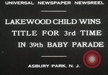 Immagine di 39 Baby Parade Asbury Park New Jersey USA, 1930, secondo 10 filmato di repertorio 65675023925