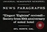 Image 50e anniversaire Del Monte California USA, 1930, de la seconde 1 séquences d'archives historiques vidéo 65675023927