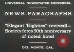 Image 50e anniversaire Del Monte California USA, 1930, de la seconde 3 séquences d'archives historiques vidéo 65675023927