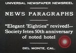 Image 50e anniversaire Del Monte California USA, 1930, de la seconde 7 séquences d'archives historiques vidéo 65675023927
