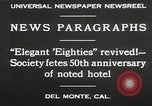 Image 50e anniversaire Del Monte California USA, 1930, de la seconde 9 séquences d'archives historiques vidéo 65675023927