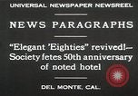 Image 50e anniversaire Del Monte California USA, 1930, de la seconde 10 séquences d'archives historiques vidéo 65675023927