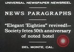 Image 50e anniversaire Del Monte California USA, 1930, de la seconde 13 séquences d'archives historiques vidéo 65675023927