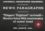 Image 50e anniversaire Del Monte California USA, 1930, de la seconde 14 séquences d'archives historiques vidéo 65675023927