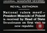 Standbild Präsident Moscicki Tallinn Estland, 1930, aus Sekunde 1 historischem Filmmaterial Videoclip 65675023929