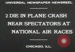 Standbild Flugzeugabsturz Chicago Illinois USA, 1930, aus Sekunde 3 historischem Filmmaterial Videoclip 65675023931