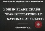 Standbild Flugzeugabsturz Chicago Illinois USA, 1930, aus Sekunde 8 historischem Filmmaterial Videoclip 65675023931