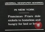 Standbild Franziskaner New York United States USA, 1930, aus Sekunde 7 historischem Filmmaterial Videoclip 65675023936