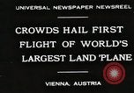 Image of G-38 plane Vienna Austria, 1930, second 1 stock footage video 65675023937