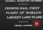 Image of G-38 plane Vienna Austria, 1930, second 9 stock footage video 65675023937