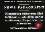 Image of Paul Von Hindenburg Bavaria Germany, 1930, second 1 stock footage video 65675023939