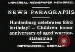 Image of Paul Von Hindenburg Bavaria Germany, 1930, second 5 stock footage video 65675023939