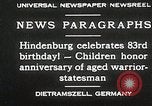 Image of Paul Von Hindenburg Bavaria Germany, 1930, second 6 stock footage video 65675023939