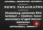 Image of Paul Von Hindenburg Bavaria Germany, 1930, second 13 stock footage video 65675023939