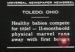 Image of Healthy baby competition Toledo Ohio USA, 1930, second 4 stock footage video 65675023940