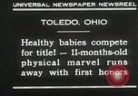 Image of Healthy baby competition Toledo Ohio USA, 1930, second 5 stock footage video 65675023940