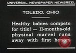 Image of Healthy baby competition Toledo Ohio USA, 1930, second 7 stock footage video 65675023940