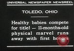 Image of Healthy baby competition Toledo Ohio USA, 1930, second 8 stock footage video 65675023940
