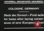 Standbild Henry Ford Köln Deutschland, 1930, aus Sekunde 4 historischem Filmmaterial Videoclip 65675023941
