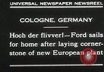 Standbild Henry Ford Köln Deutschland, 1930, aus Sekunde 5 historischem Filmmaterial Videoclip 65675023941