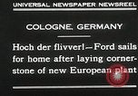 Standbild Henry Ford Köln Deutschland, 1930, aus Sekunde 6 historischem Filmmaterial Videoclip 65675023941