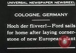 Standbild Henry Ford Köln Deutschland, 1930, aus Sekunde 7 historischem Filmmaterial Videoclip 65675023941