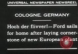 Standbild Henry Ford Köln Deutschland, 1930, aus Sekunde 8 historischem Filmmaterial Videoclip 65675023941