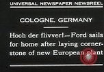 Standbild Henry Ford Köln Deutschland, 1930, aus Sekunde 9 historischem Filmmaterial Videoclip 65675023941