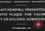 Immagine di Capitano Hemphill Pittsburgh Pennsylvania USA, 1930, secondo 7 filmato di repertorio 65675023945
