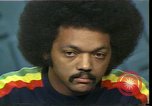 Image of Jesse Jackson discusses Civil Rights protests and morality United States USA, 1976, second 28 stock footage video 65675024006