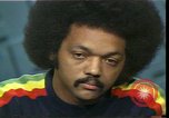 Image of Jesse Jackson discusses Civil Rights protests and morality United States USA, 1976, second 32 stock footage video 65675024006