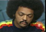 Image of Jesse Jackson discusses Civil Rights protests and morality United States USA, 1976, second 34 stock footage video 65675024006