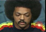 Image of Jesse Jackson discusses Civil Rights protests and morality United States USA, 1976, second 46 stock footage video 65675024006