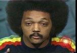 Image of Jesse Jackson discusses Civil Rights protests and morality United States USA, 1976, second 57 stock footage video 65675024006