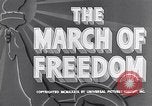 Standbild im März der Freiheit United States USA, 1939, aus Sekunde 15 historischem Filmmaterial Videoclip 65675024128