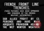 Immagine di Trincee francese nelle linee del fronte Francia, 1918, secondo 8 filmato di repertorio 65675024139