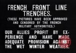 Immagine di Trincee francese nelle linee del fronte Francia, 1918, secondo 13 filmato di repertorio 65675024139