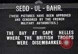 Image Première Guerre Mondiale Sedd el Bahr cap Helles Dardanelles Turquie, 1915, de la seconde 1 séquences d'archives historiques vidéo 65675024149