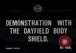 Immagine di Corpo Dayfield Shield Regno Unito, 1917, secondo 1 filmato di repertorio 65675024153