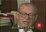 Image of Philanthropist Eugene Lang New York United States USA, 1985, second 32 stock footage video 65675024221
