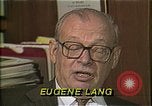 Image of Philanthropist Eugene Lang New York United States USA, 1985, second 33 stock footage video 65675024221