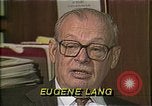 Image of Philanthropist Eugene Lang New York United States USA, 1985, second 34 stock footage video 65675024221