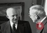 Image of Eisenhower and Dulles in White House Washington DC USA, 1955, second 7 stock footage video 65675024226