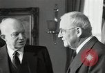 Image of Eisenhower and Dulles in White House Washington DC USA, 1955, second 10 stock footage video 65675024226
