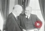 Image of Eisenhower and Dulles in White House Washington DC USA, 1955, second 27 stock footage video 65675024226