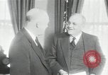Image of Eisenhower and Dulles in White House Washington DC USA, 1955, second 28 stock footage video 65675024226