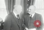 Image of Eisenhower and Dulles in White House Washington DC USA, 1955, second 29 stock footage video 65675024226