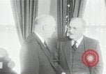Image of Eisenhower and Dulles in White House Washington DC USA, 1955, second 31 stock footage video 65675024226