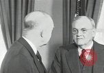 Image of Eisenhower and Dulles in White House Washington DC USA, 1955, second 33 stock footage video 65675024226